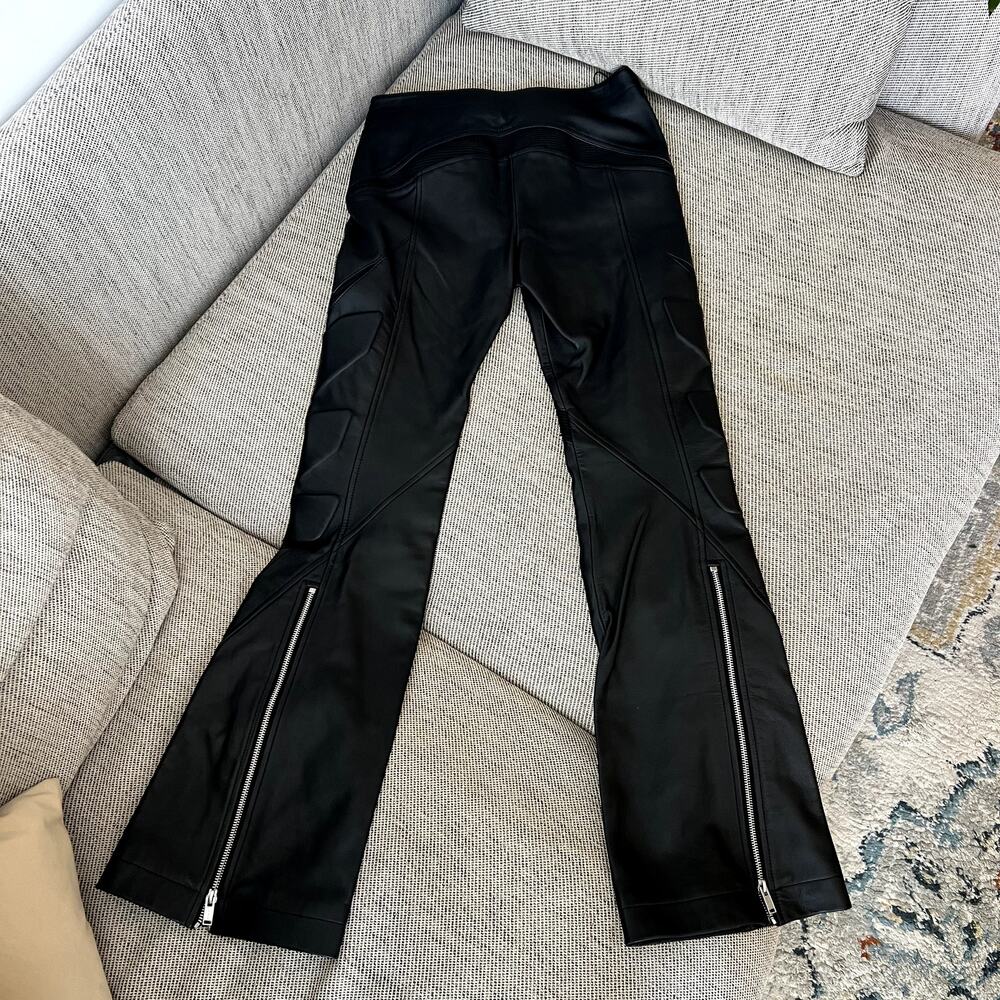 Dion Lee leather panelled flared pants black size XS 2 - Picture 8 of 14